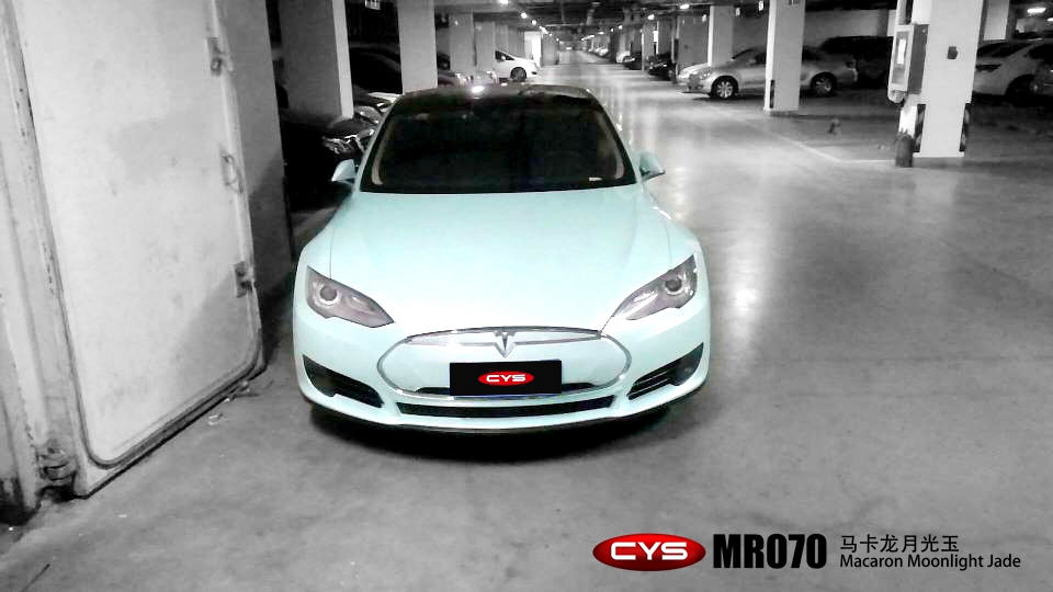 特斯拉 model s 马卡龙月光玉mr070